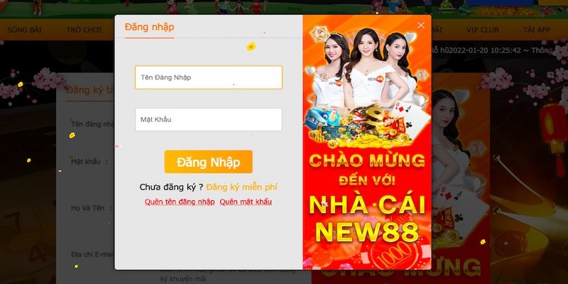 Hướng dẫn đăng nhập New88 qua 3 bước